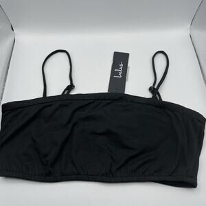 Lulus‎ Size Small Black Bralette Square Neck Bandeau Top NEW
